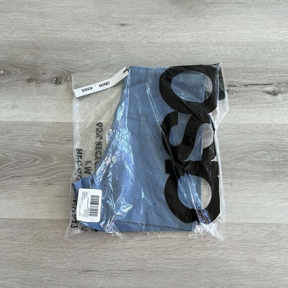 ASOS 4505 Icon Booty Shorts in Cotton Touch Blue 4 NWT IN PACKAGE - Picture 5 of 7